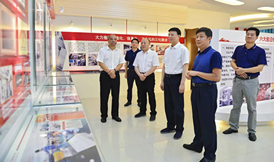 福建省人大常委會(huì )黨組書(shū)記、副主任張廣敏蒞臨虹潤公司調研指導